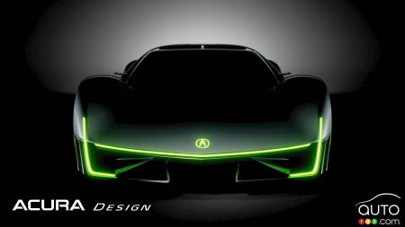 The Acura Electric Vision Design Study concept, front